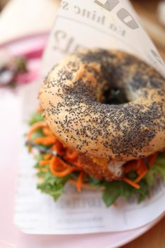 Sprouted Onion Poppyseed Bagels