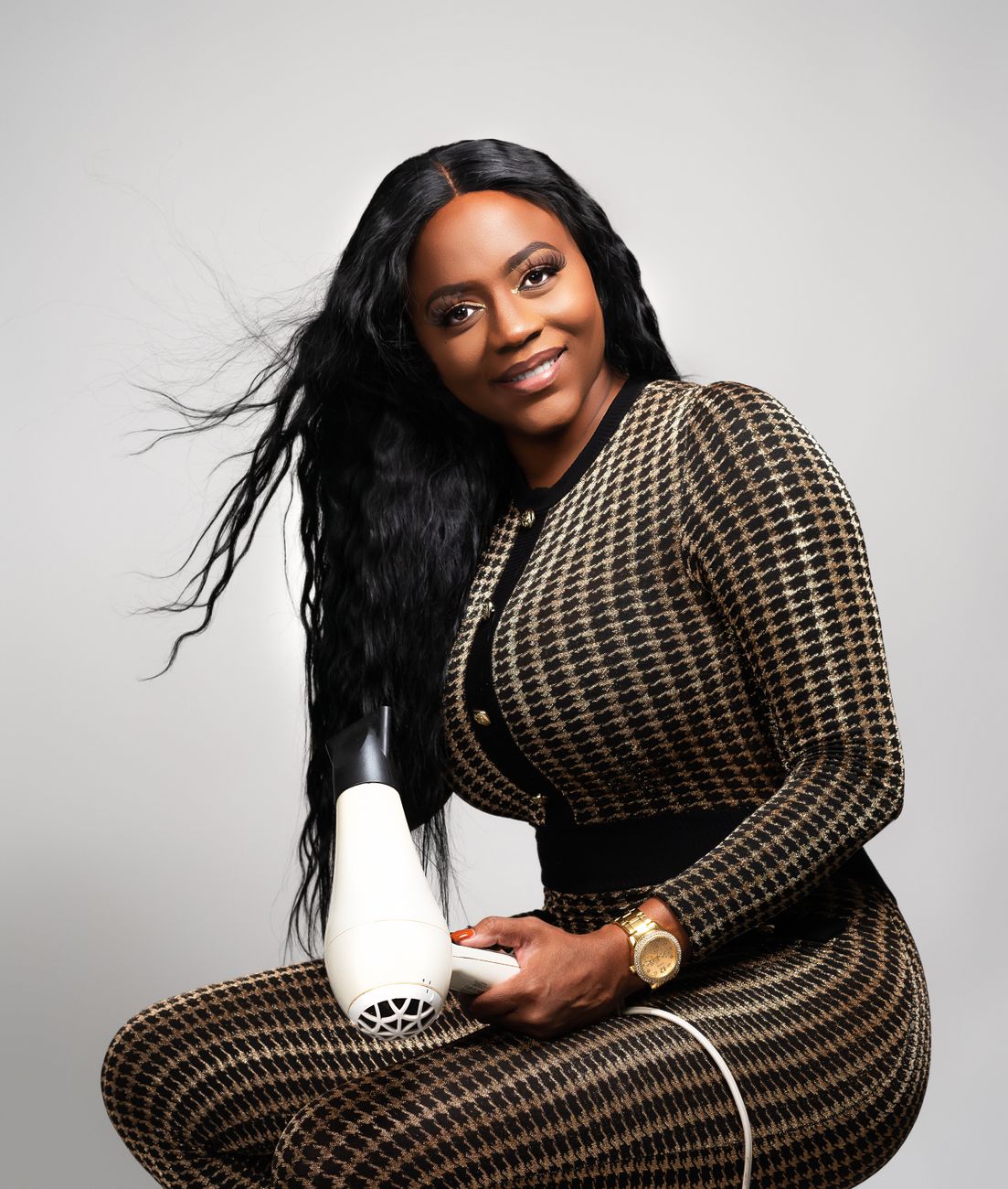 Long Waves — a hair look on BLK GLO
