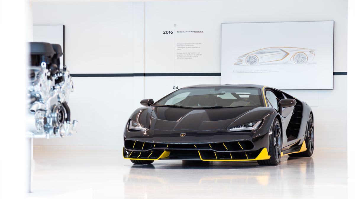 Hypercar expus in muzeul din Sant'Agata Bolognese