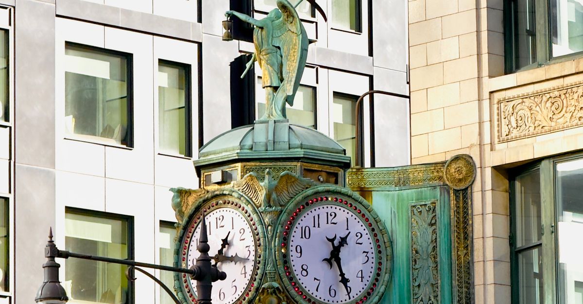 Clock Atlanta Historic Outdoor Clock on Urban Building Facade · Free Stock Photo