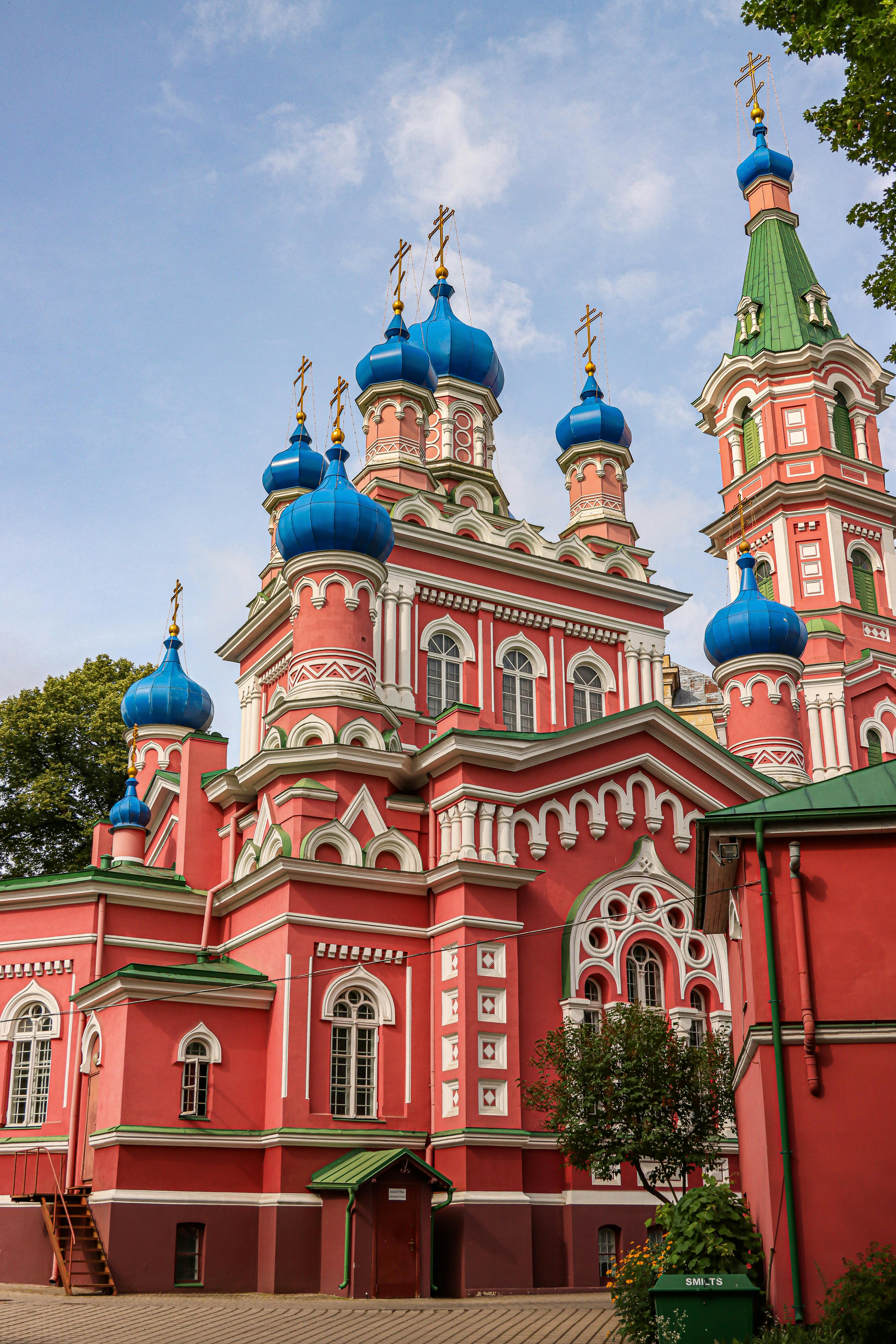 stunning orthodox church in riga latvia