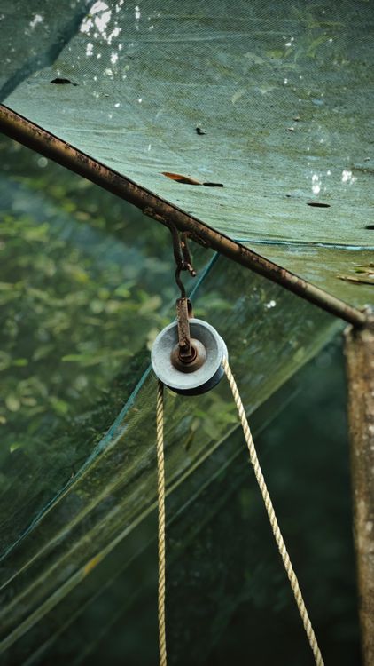 Rustic Pulley System Decor photo