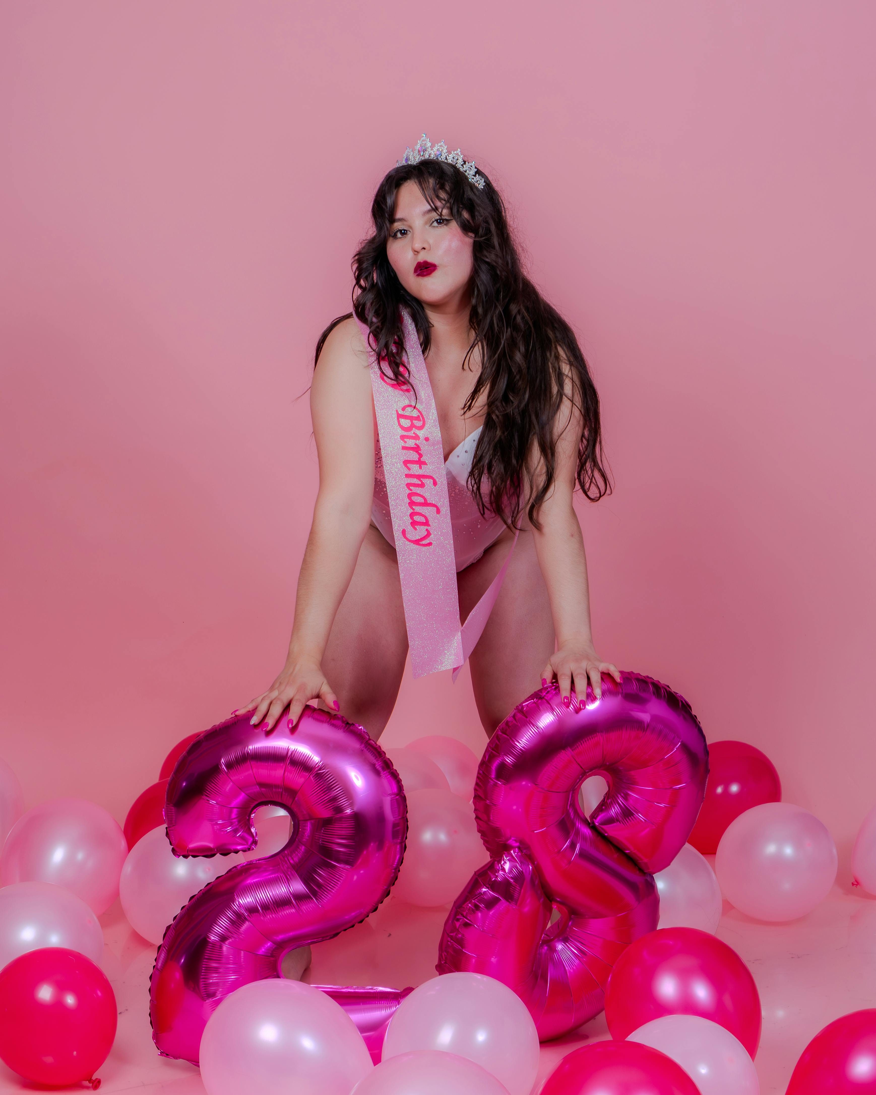 vibrant birthday celebration with pink theme