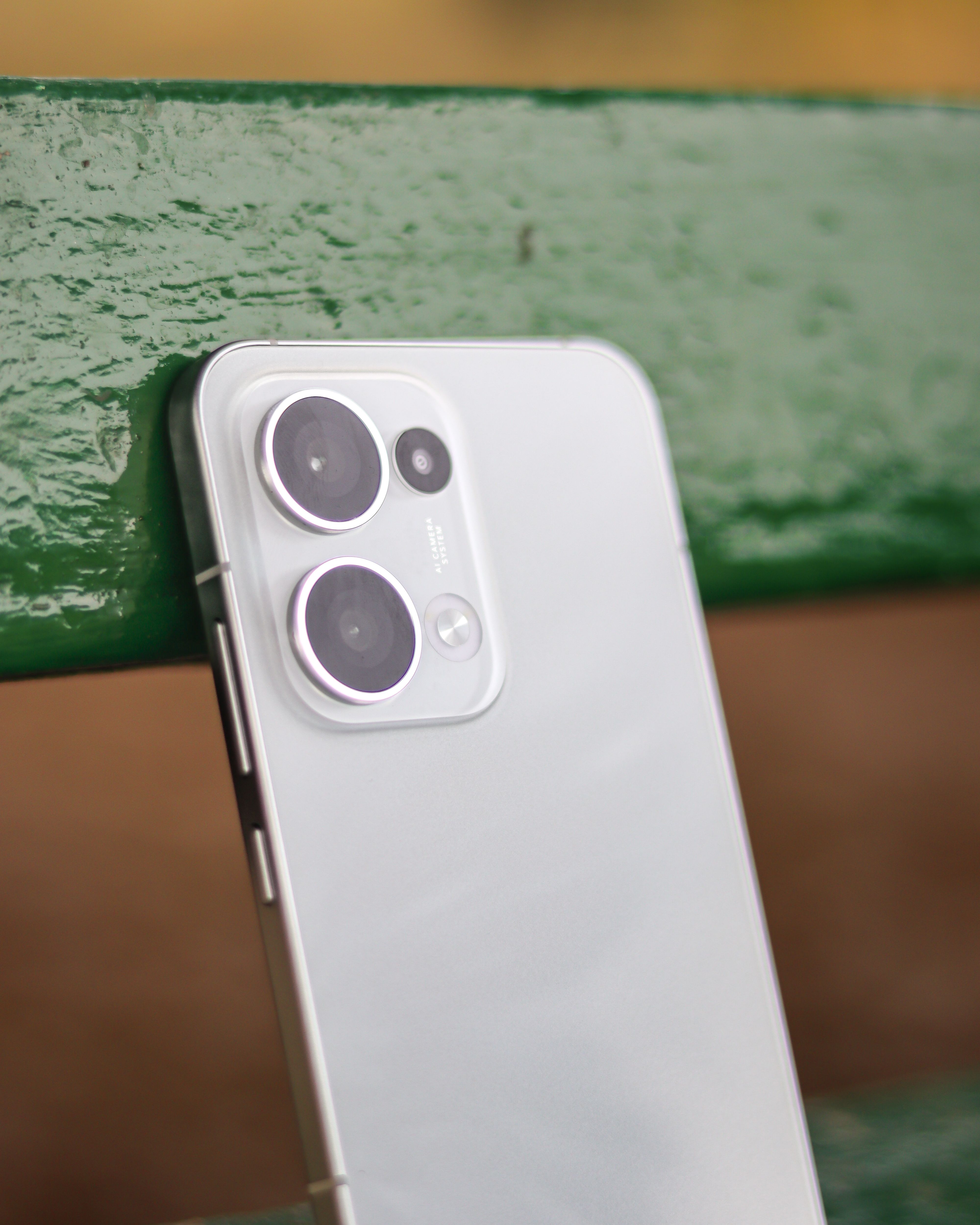 Close-up of a Modern Smartphone on Bench · Free Stock Photo