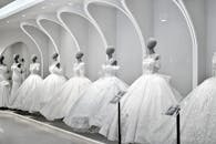 Elegant Wedding Dresses on Display in Suzhou