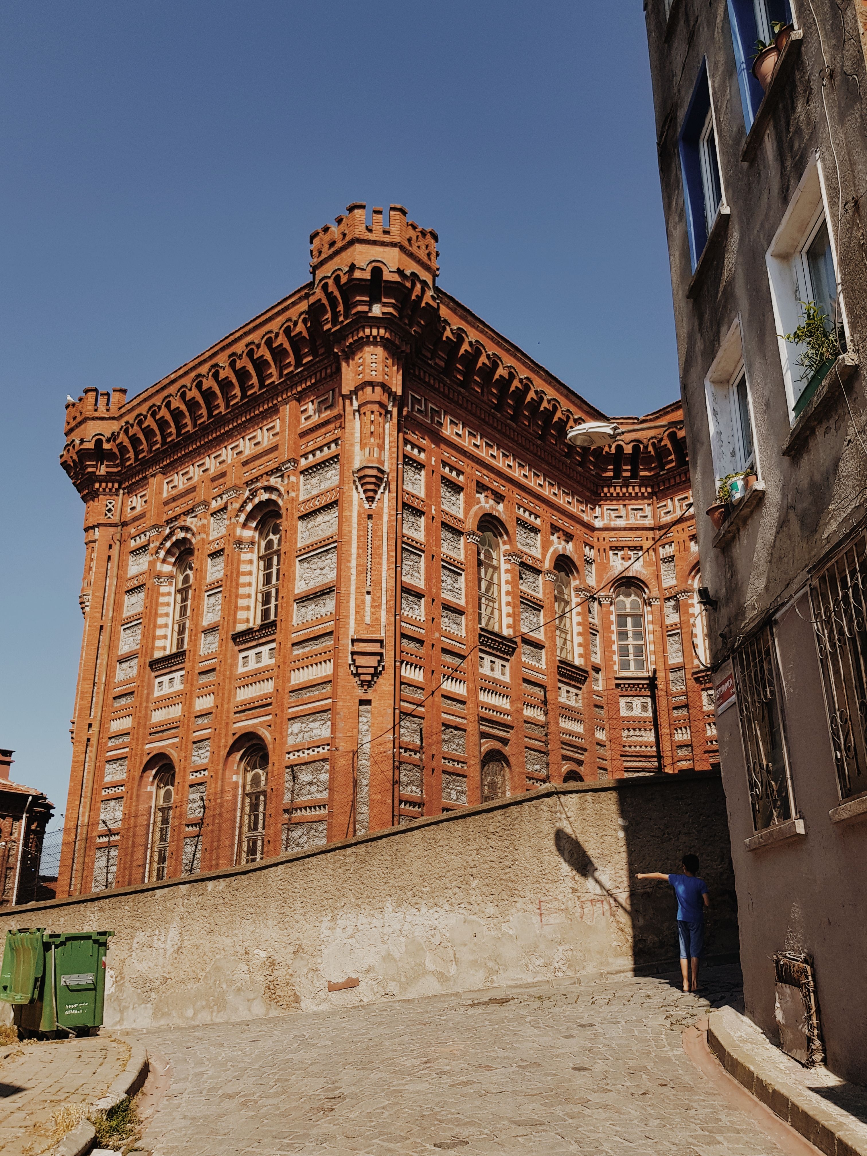 Historic Red Brick Building in Istanbul's Balat · Free Stock Photo