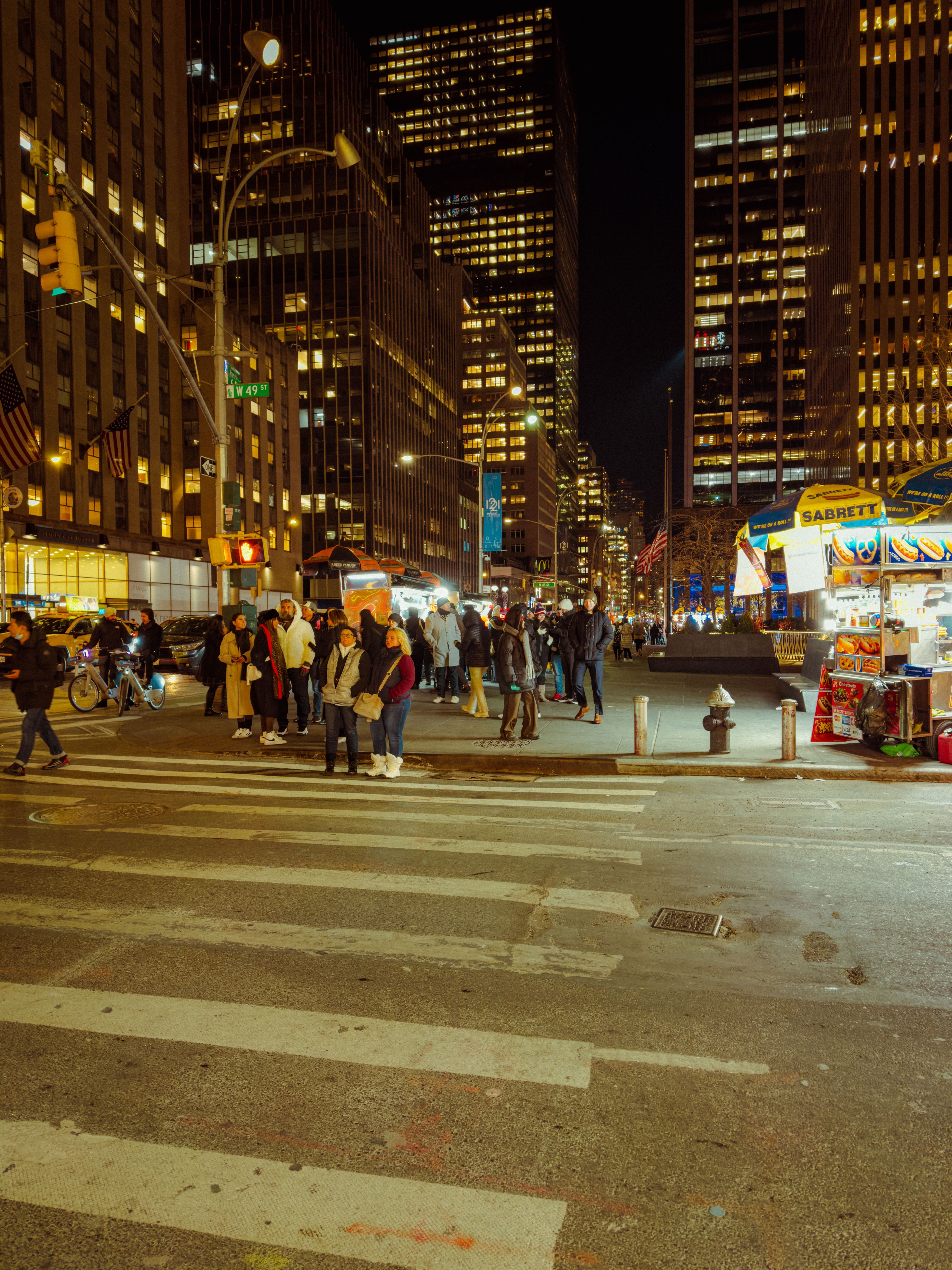 Bustling New York City Street at Night · Free Stock Photo