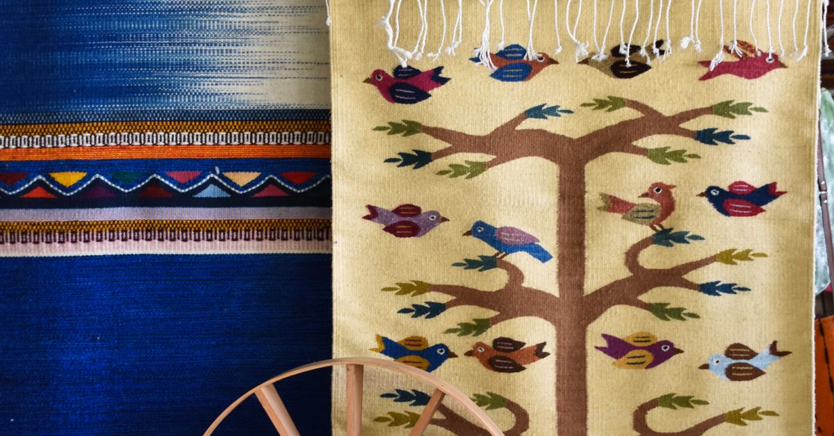 Textiles Add Colorful Handwoven Textile Art Display · Free Stock Photo