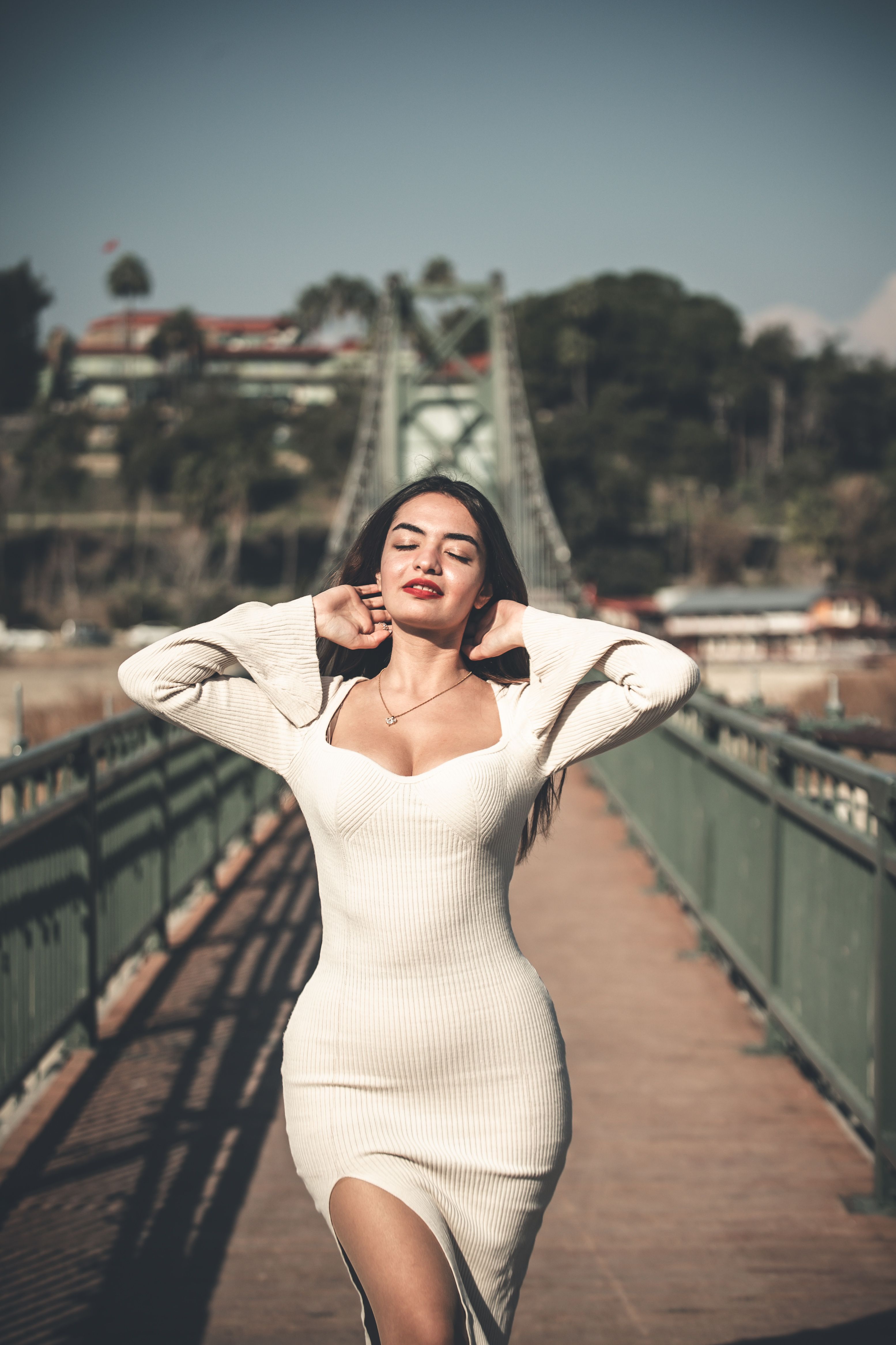 Vestido Midi Canelado