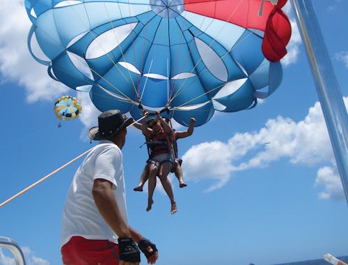 Free stock photo of parasailing Stock Photo