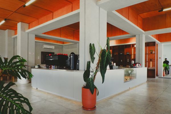 Modern cafe interior