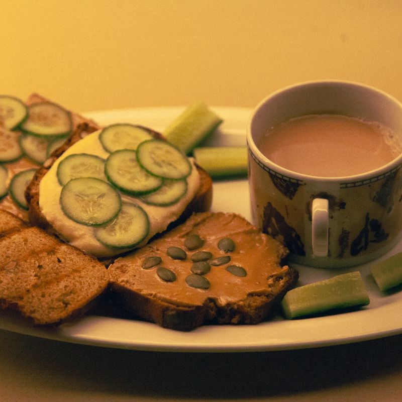Bridal Shower Tea Eggs with Cucumber and Dill
