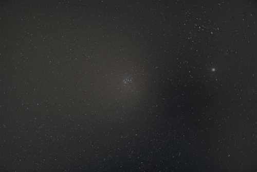 Free A captivating image of the Pleiades star cluster against the vast night sky. Stock Photo