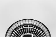 Aerial View of Seattle's Space Needle Top