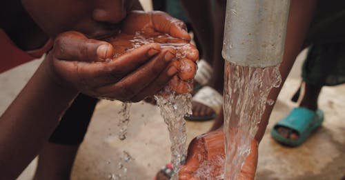 Person Drinking Water