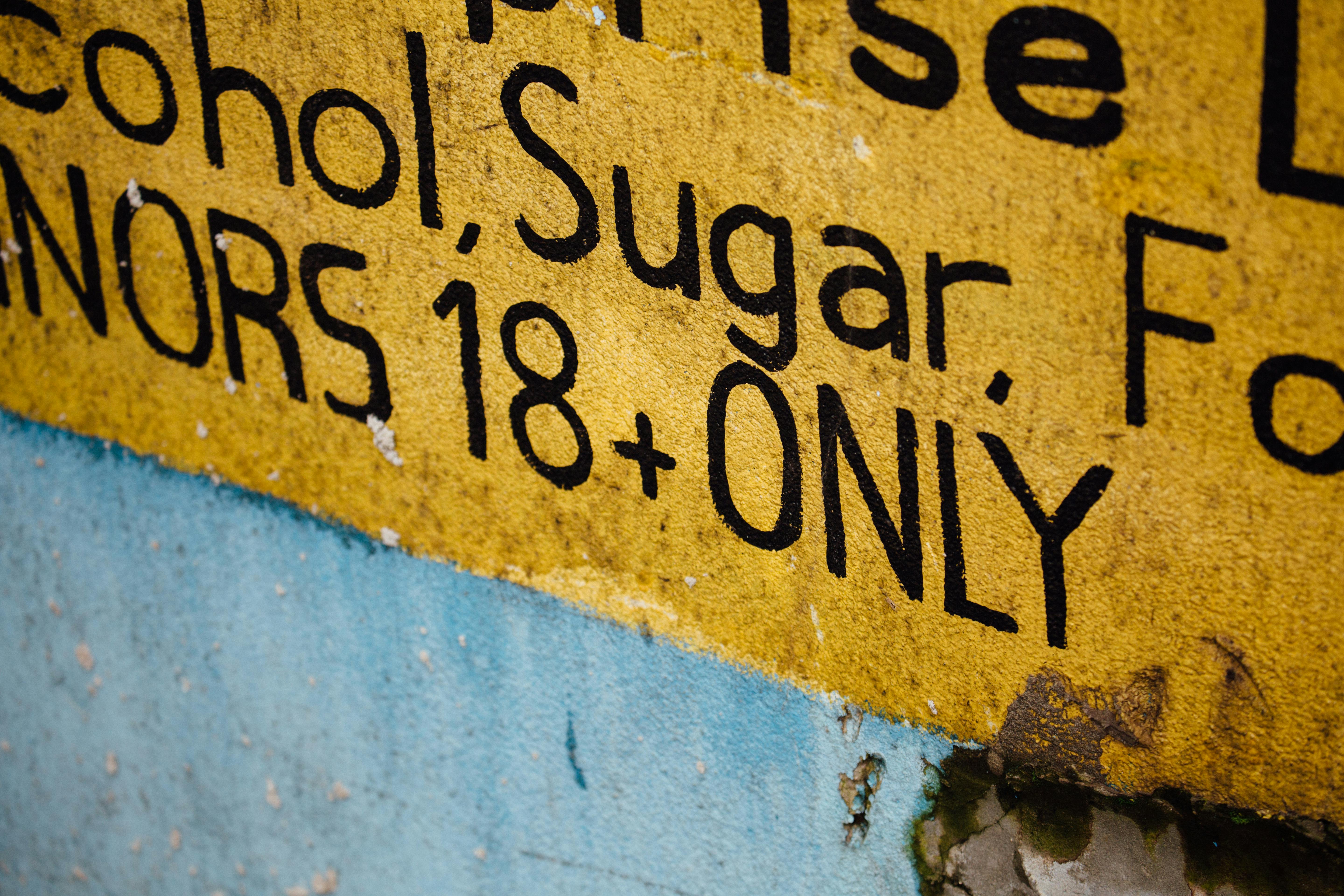 yellow street signage