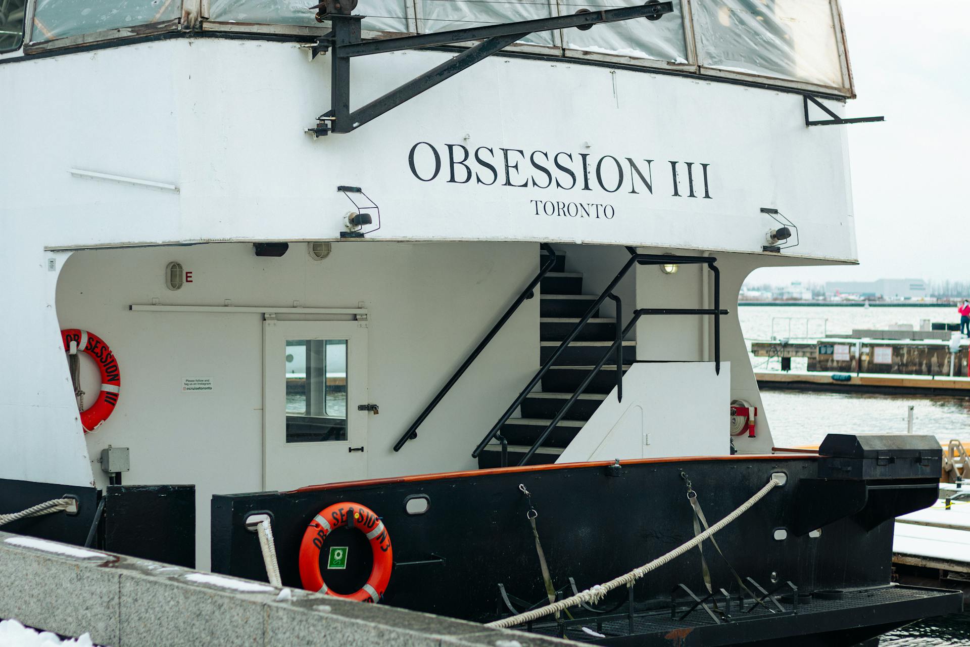 A ship standing on the docks in Toronto