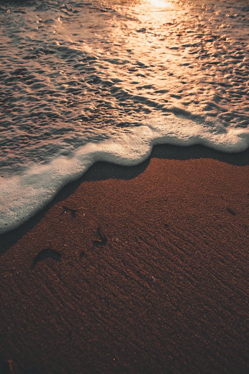 無料 波状の海岸 写真素材