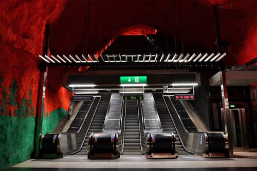 Gray Escalators