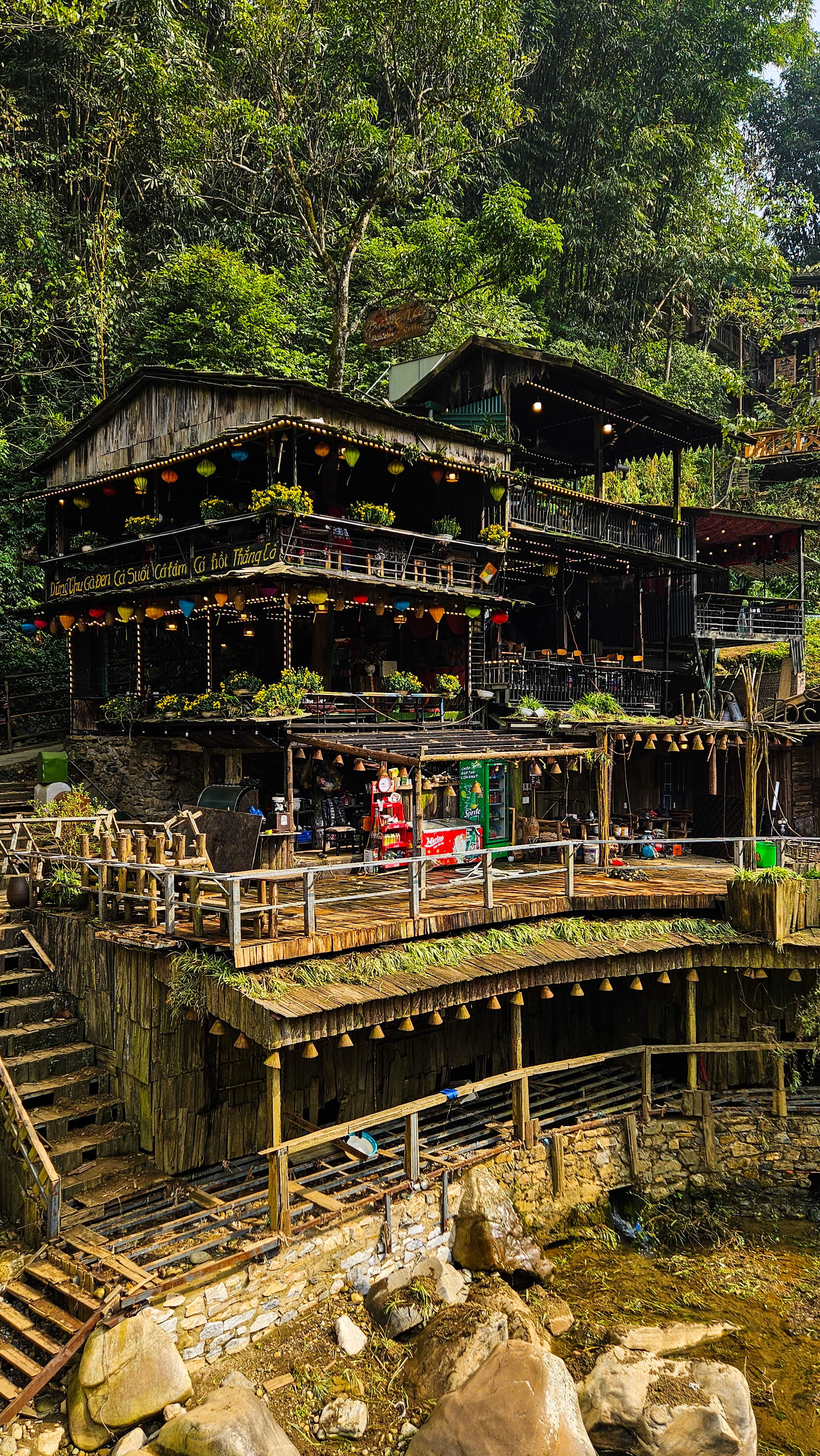 Rustic Wooden Restaurant in Lush Forest · Free Stock Photo