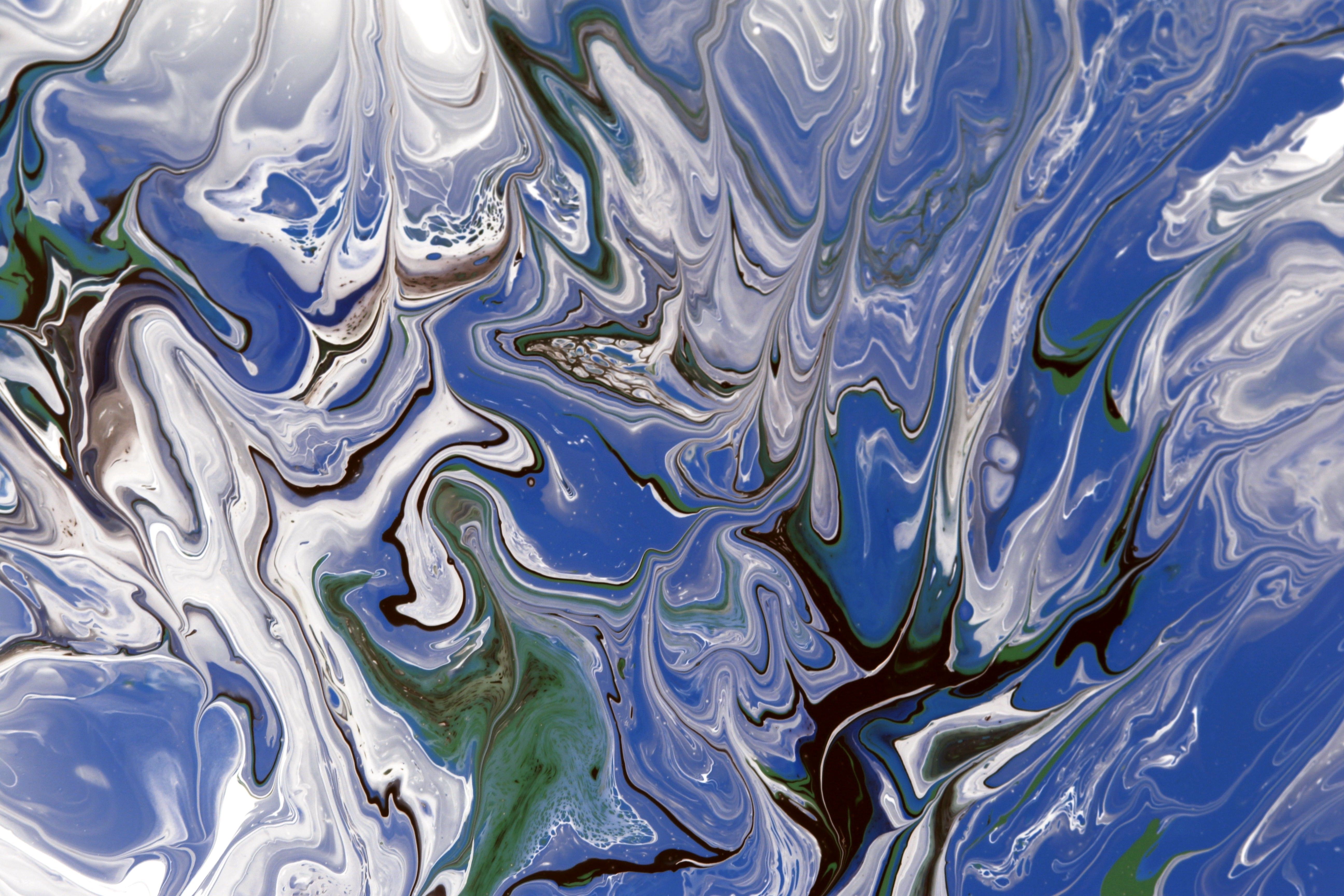 Motif Tourbillonnant De Peinture Abstraite Colorée · Photo gratuite