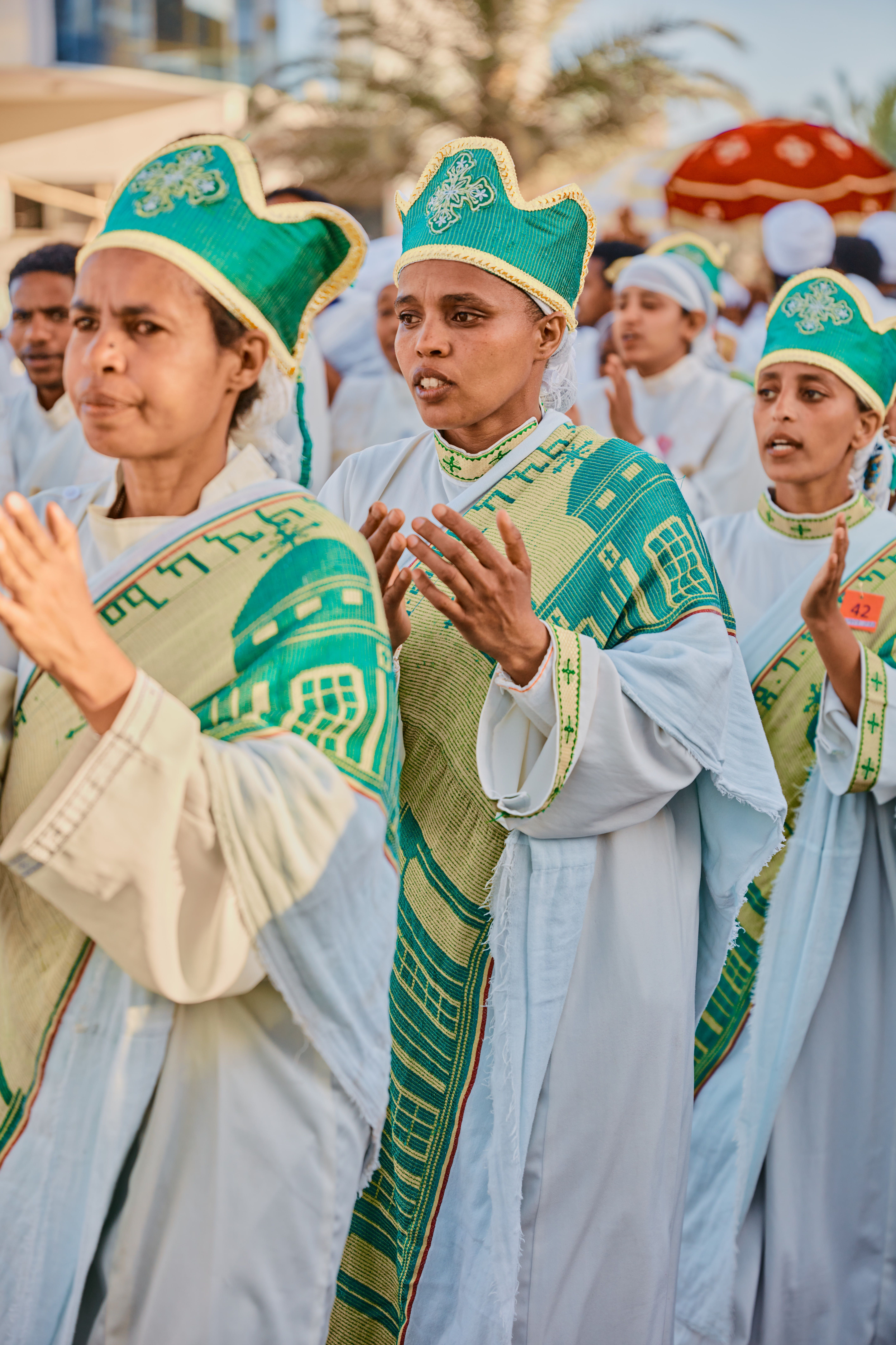 Ethnic group in traditional religious attire · Free Stock Photo