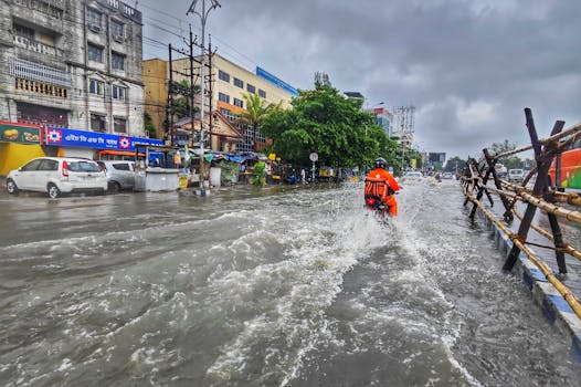 Heavy monsoon rains affect 54 Indian districts. Latest weather updates and news on India monsoon season.