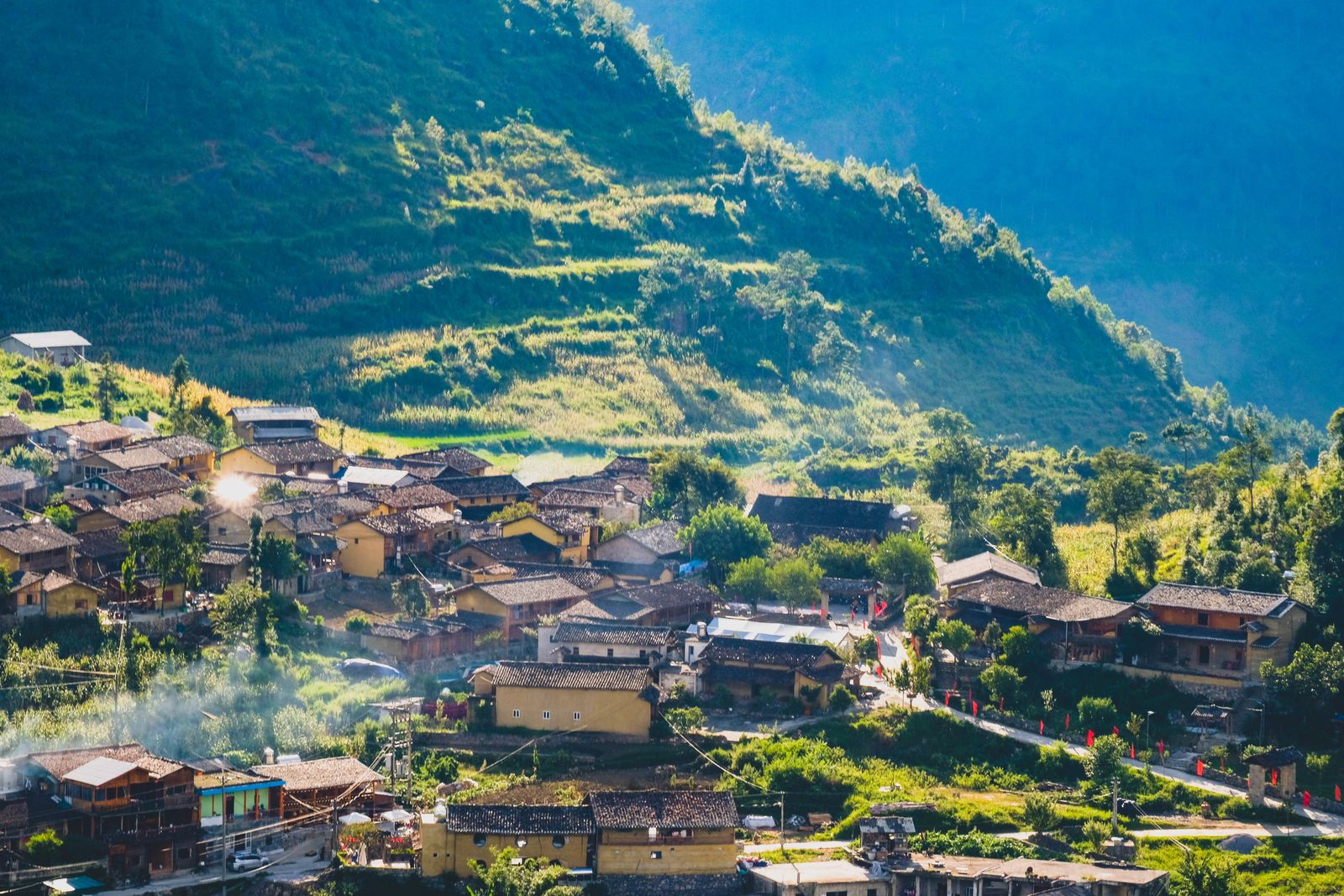 Peaceful village in Ha Giang showing the slower local style of Ha Giang Loopers tours