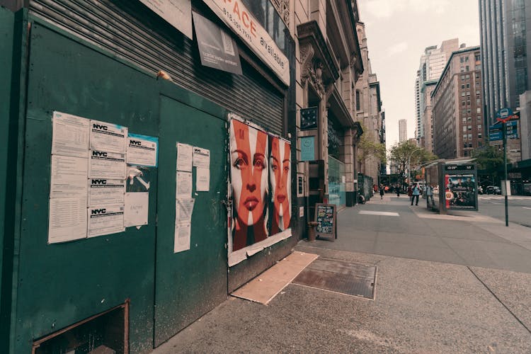 Madonna Poster On Gate