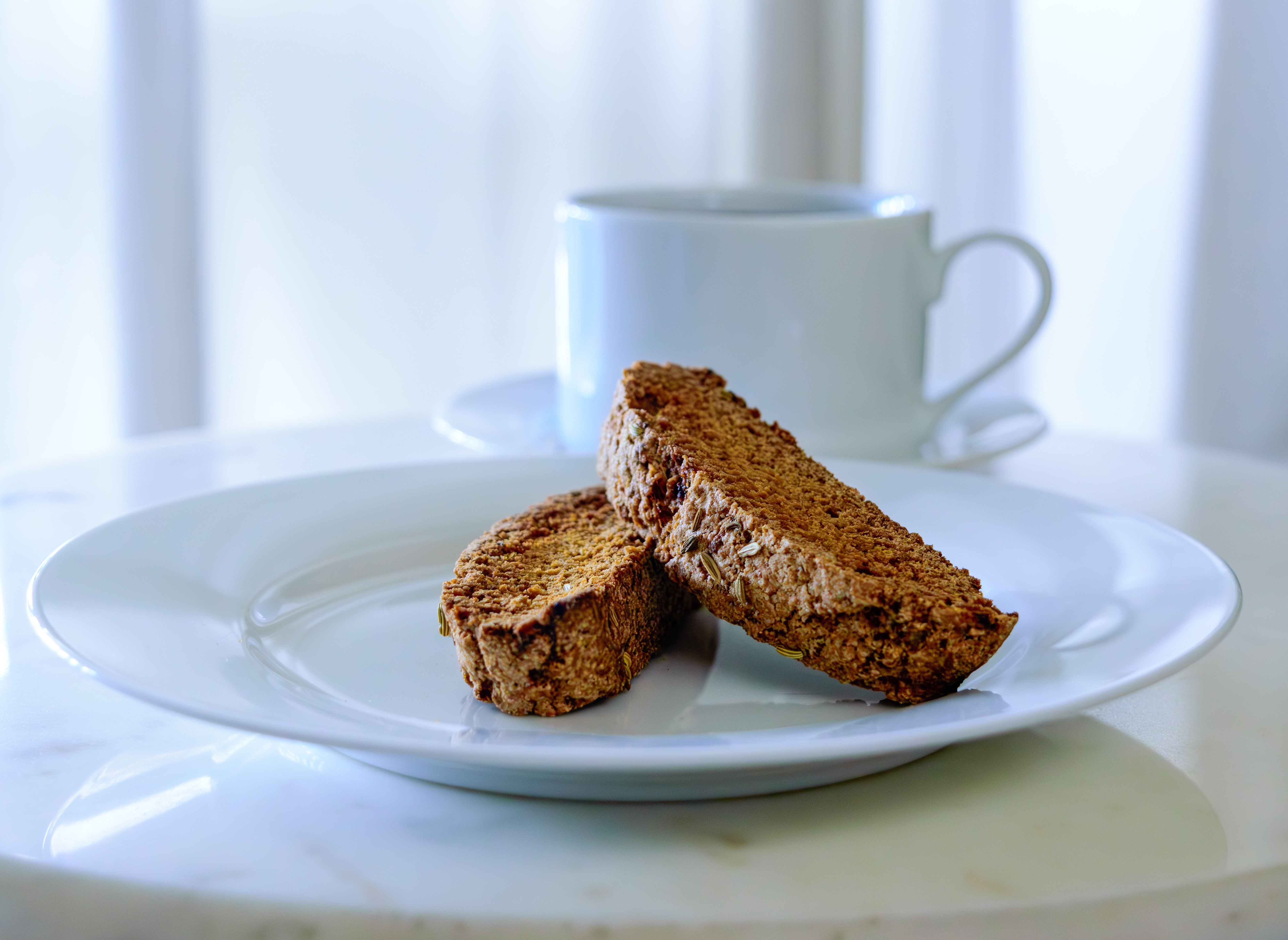 Pistachio and Rose Water Breakfast Biscotti