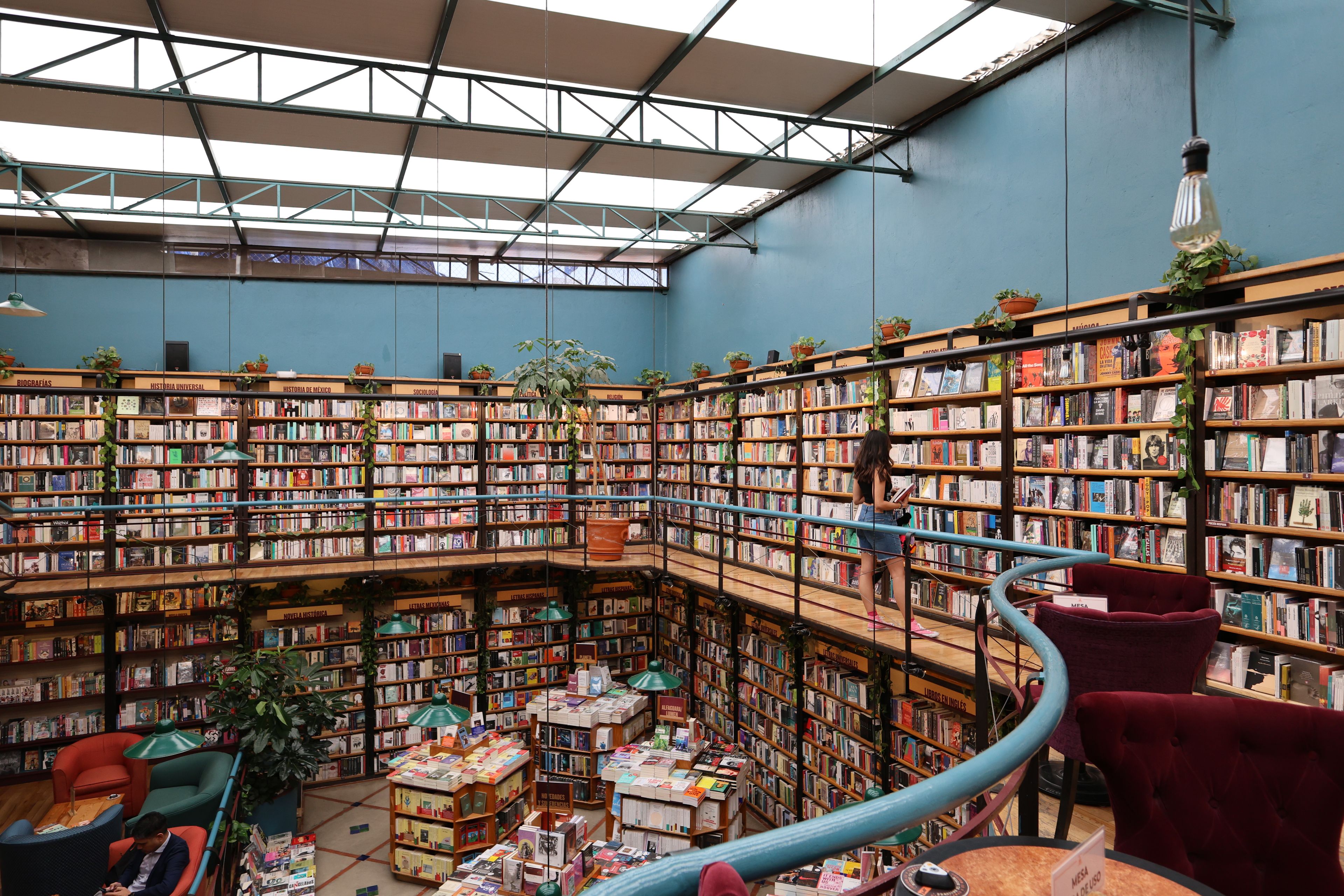 Mexico City bookshop interior