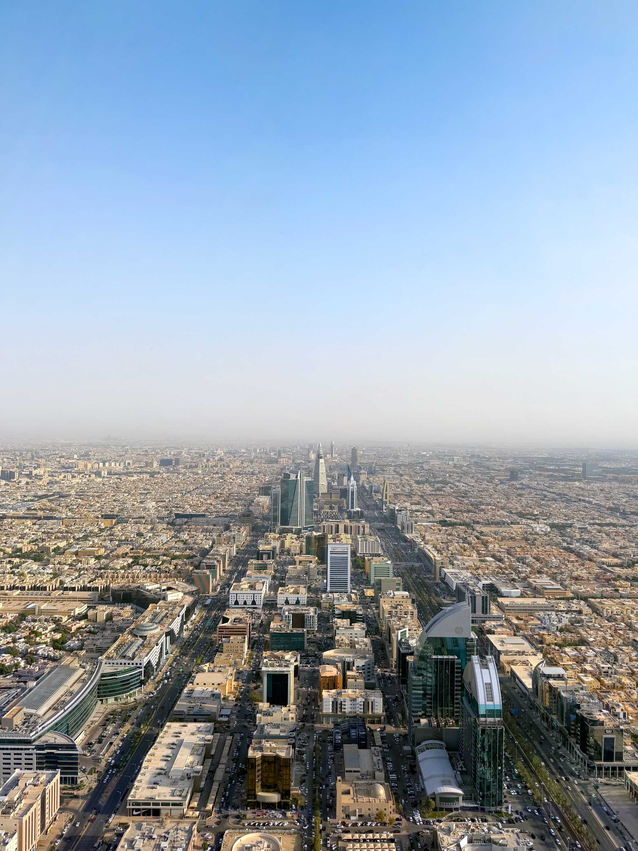 Aerial view of Riyadh, Saudi Arabia
