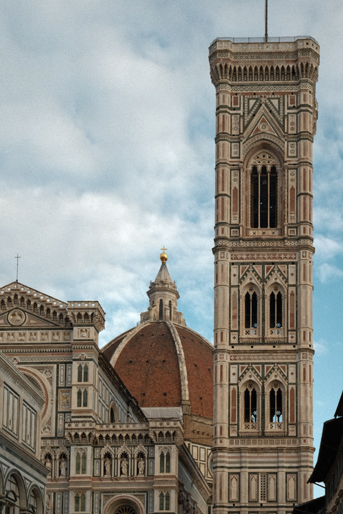 Free Beautiful view of Florence Cathedral and Giotto's Campanile against the sky. Stock Photo