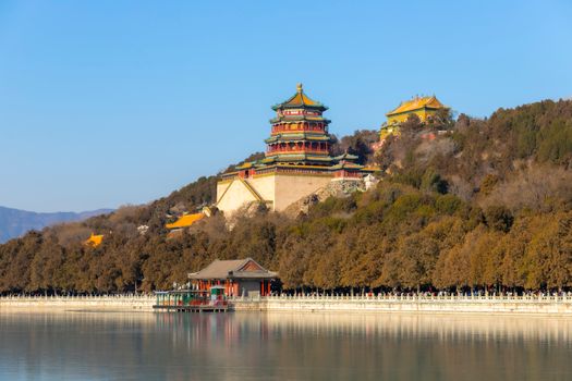 Summer Palace boat morning — Beijing