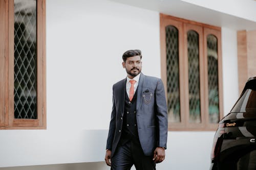 Free stock photo of blue coat, groom, men Stock Photo