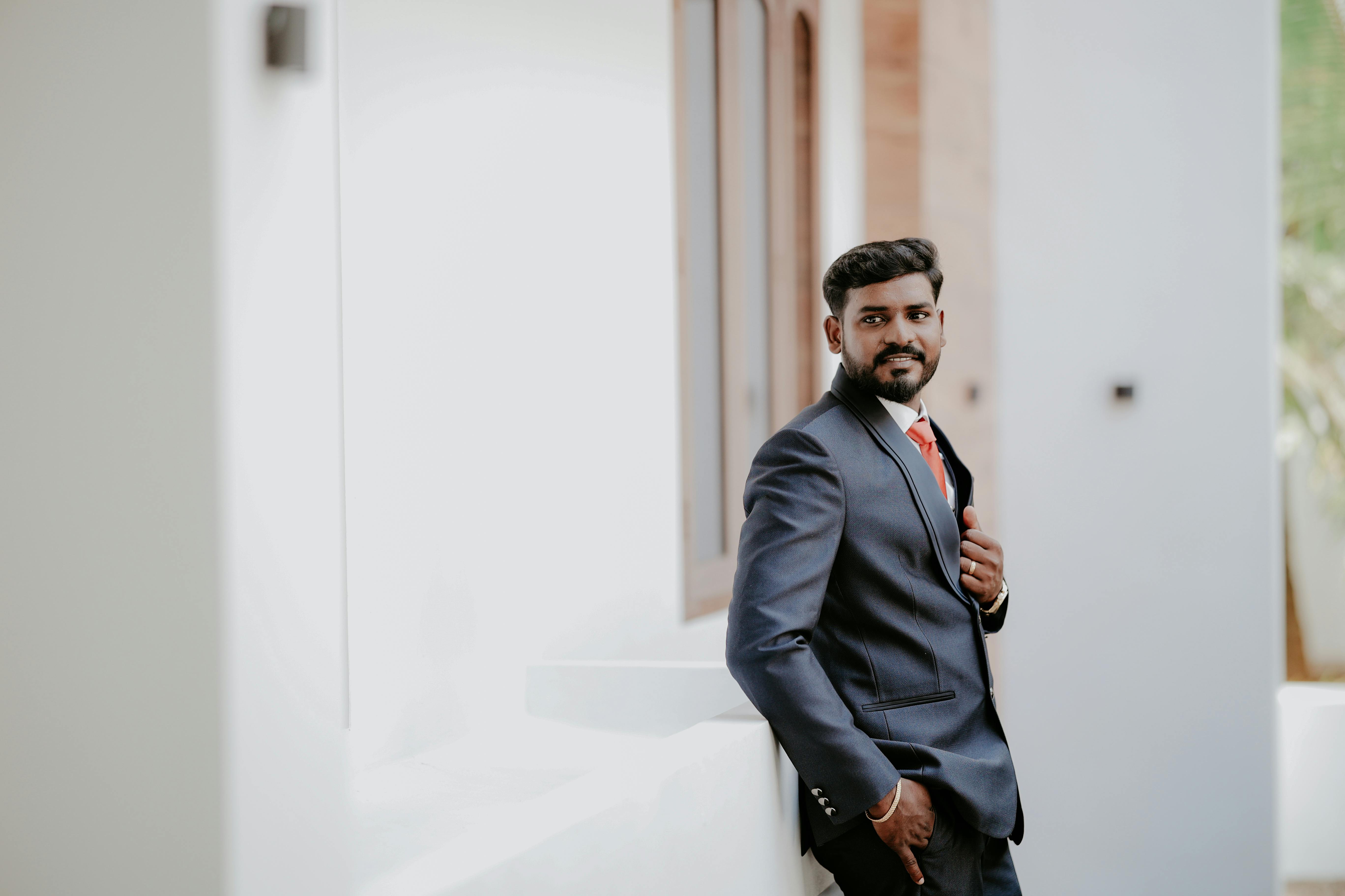 Free stock photo of blue coat, groom, men