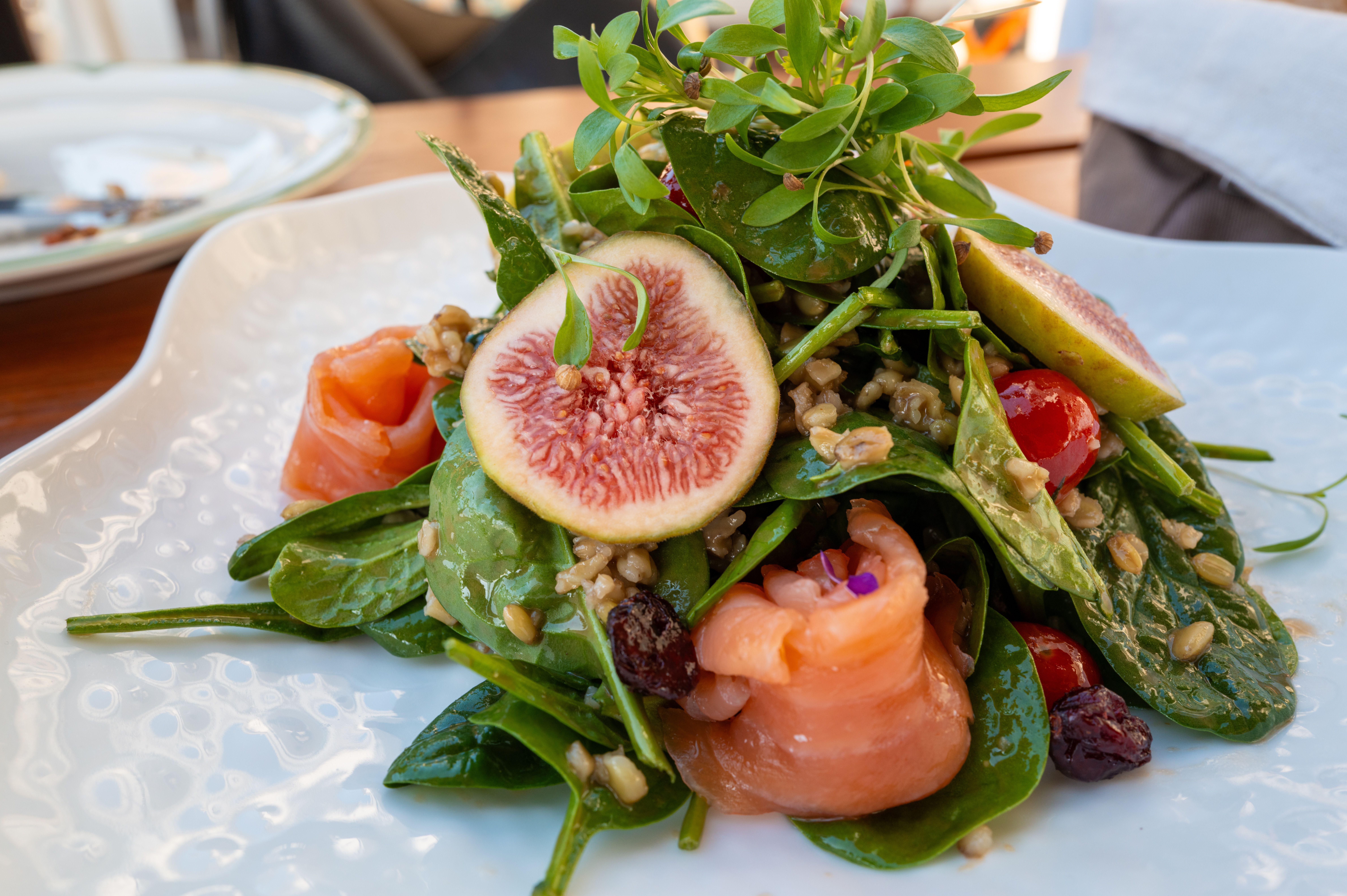 colorful anti-inflammatory meal with salmon, vegetables, and whole grains - chronic pain treatment options