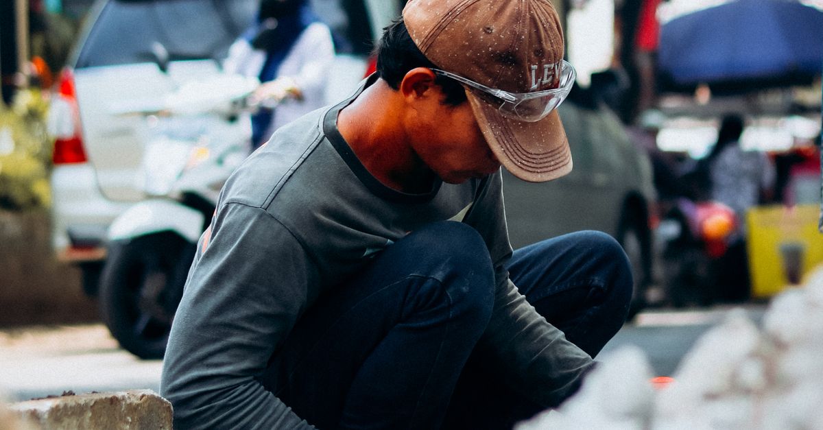 Street Laborers Urban Street Worker Fixing Sidewalk in Indonesia · Free Stock Photo