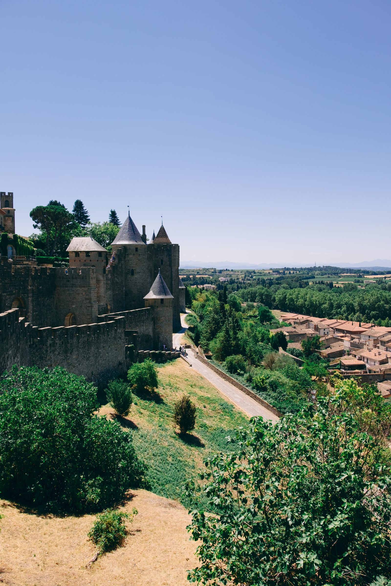 De middeleeuwse vesting van Carcassonne in de Aude