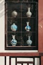 Elegant Chinese Porcelain Vases on Display