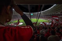 Estadio vibrante del Mundial