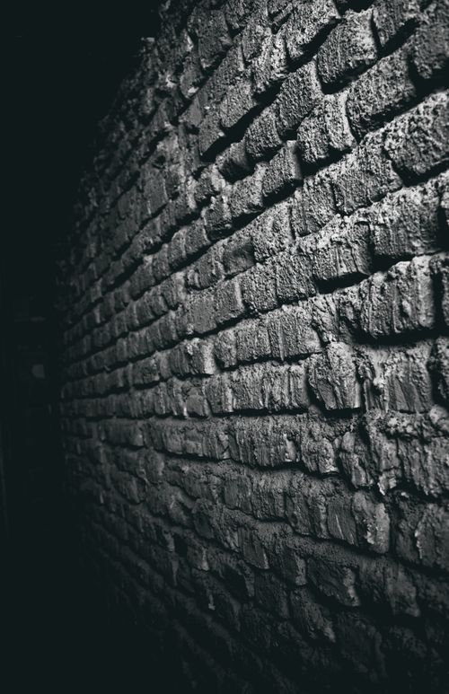 Free stock photo of b amp w, blackandwhite, brick Stock Photo