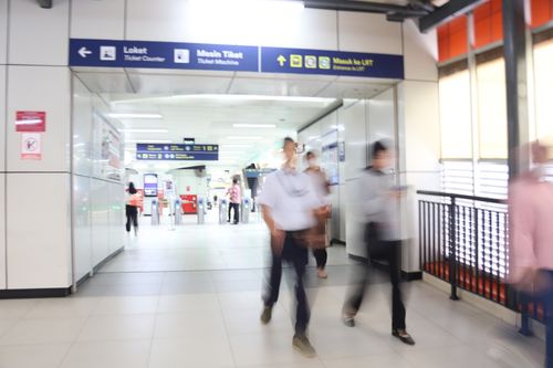 Free stasiun kereta lrt Stock Photo