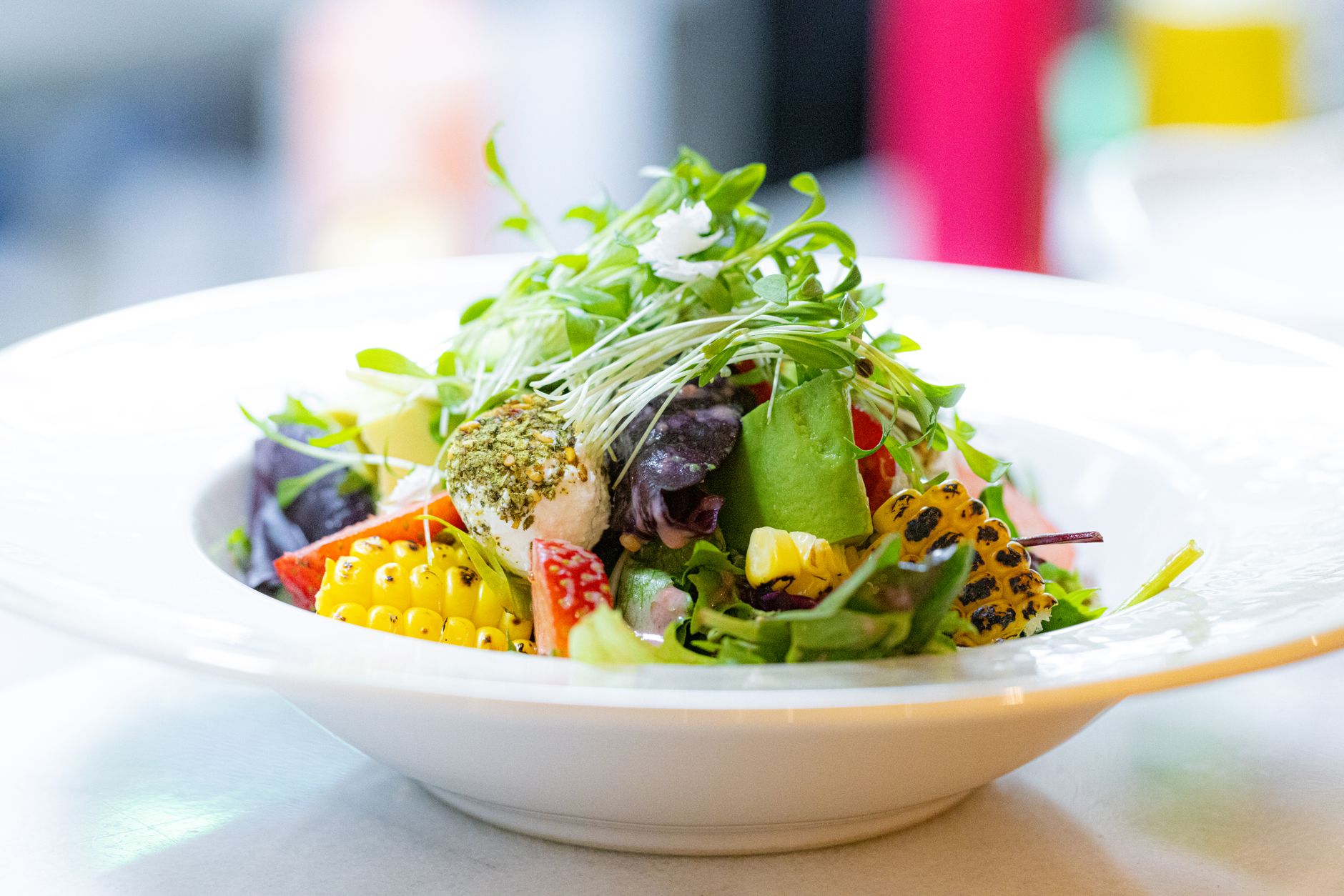 Avocado in black bean salad fresh avocado salad