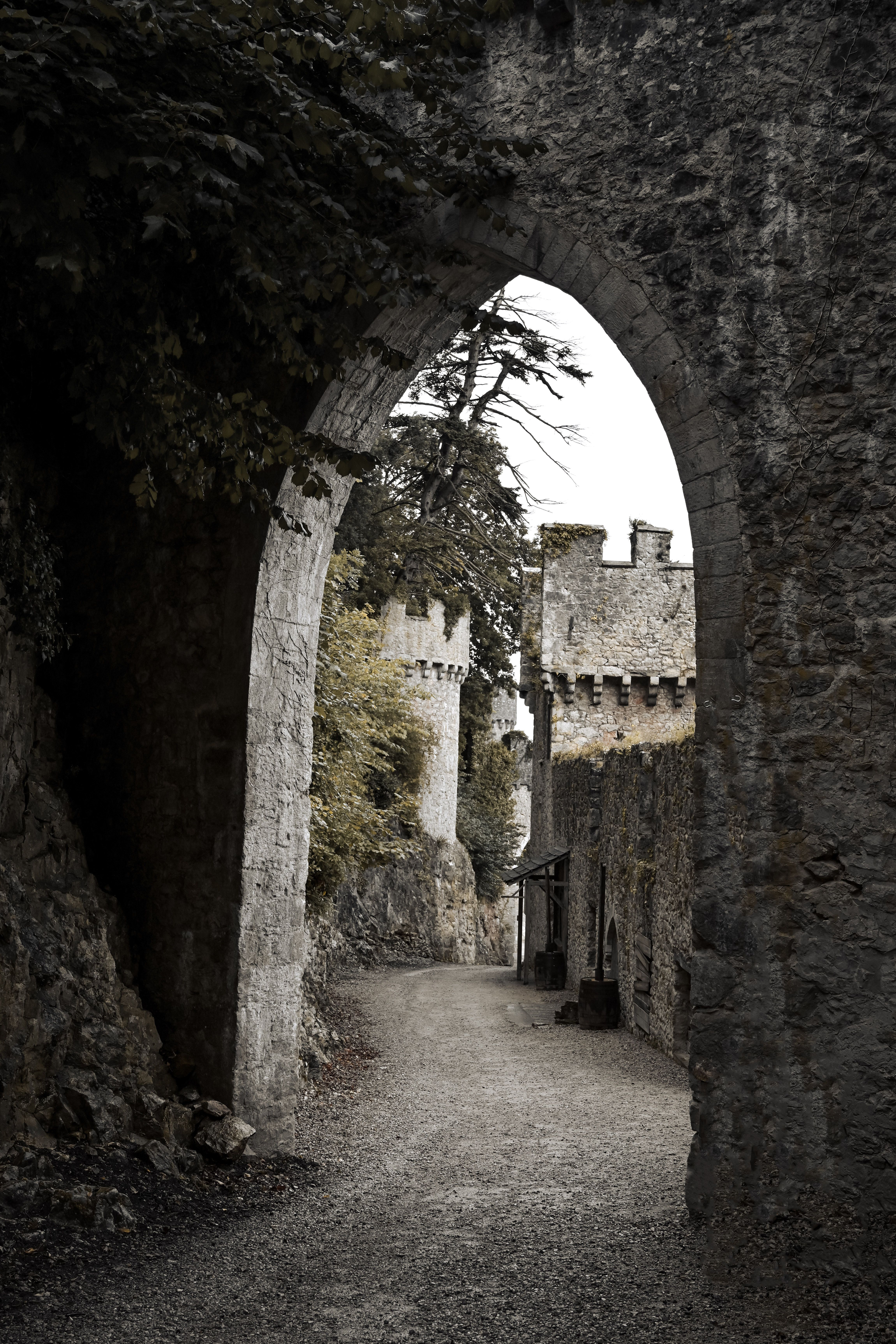 Historic Stone Castle Archway Passageway · Free Stock Photo