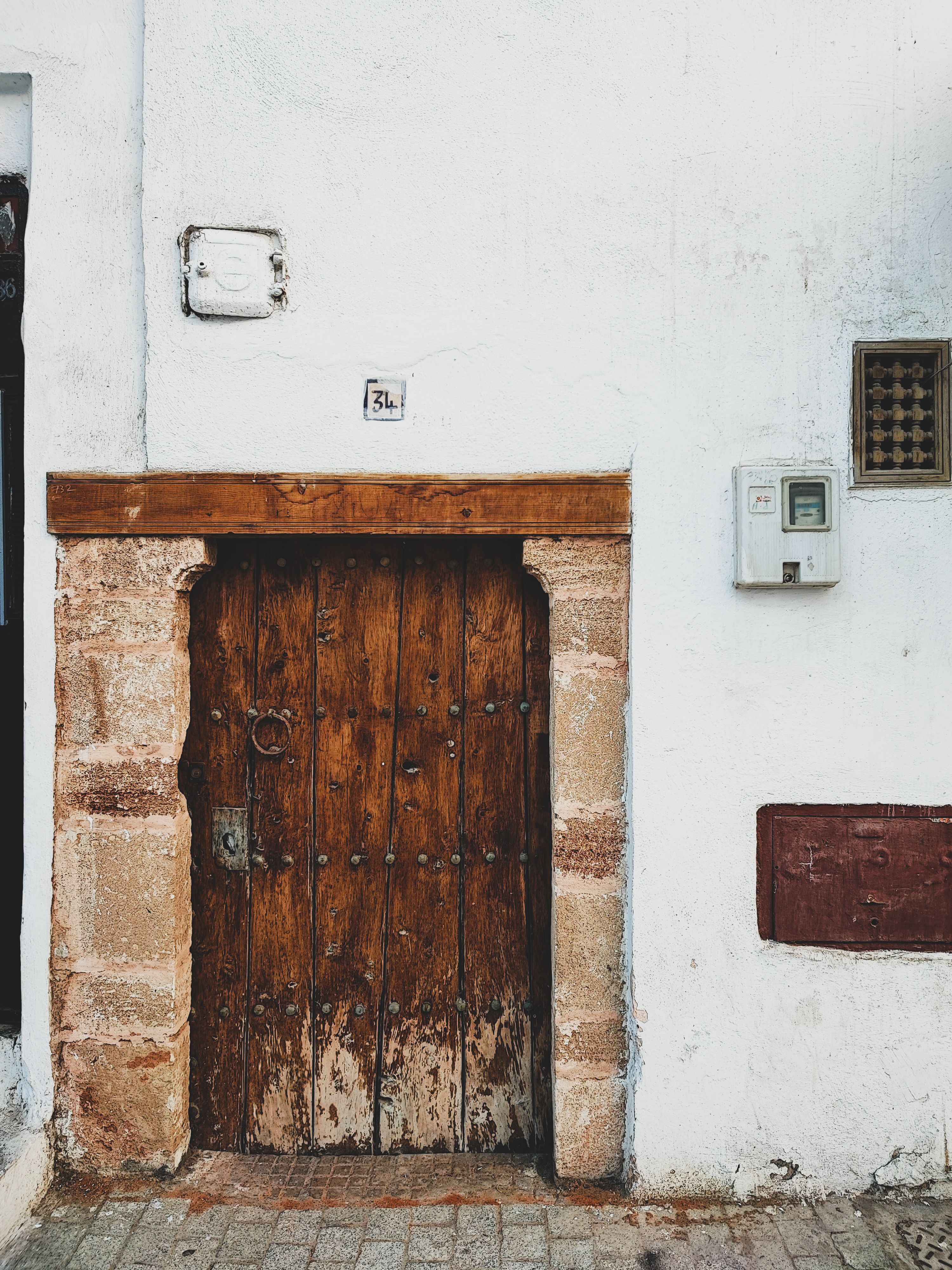 Traditional Moroccan Door In Rabat Free Stock Photo