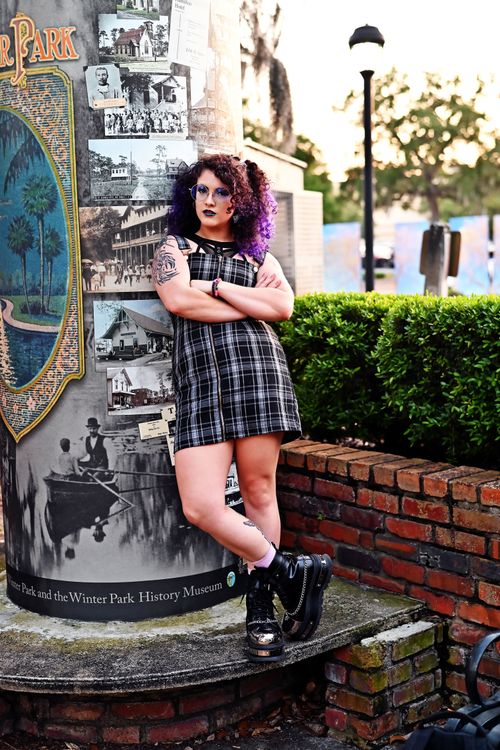 Alternative Fashion Portrait at Urban Park Setting · Free Stock Photo