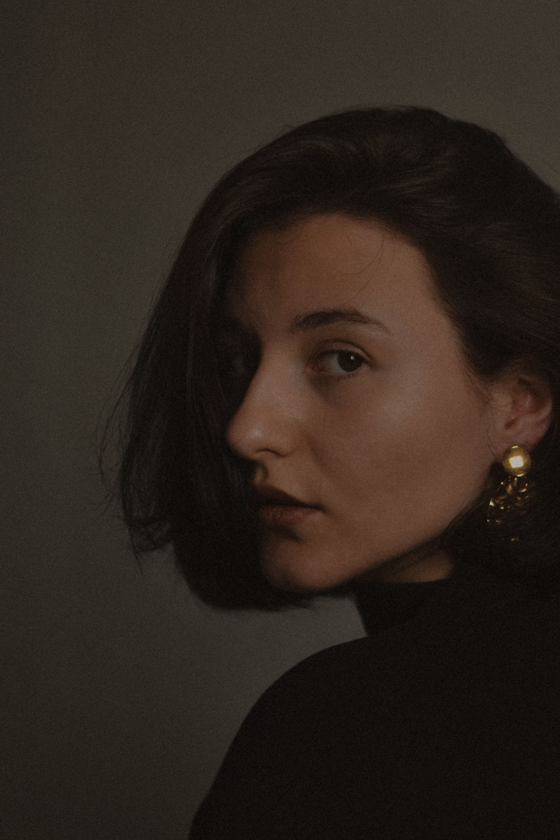 Fine jewelry close-up — PVD finish