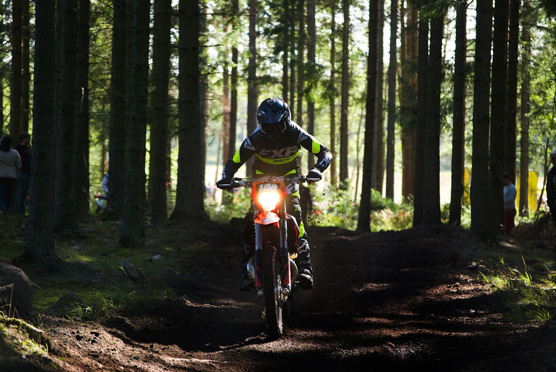 Man Riding Motorcycle