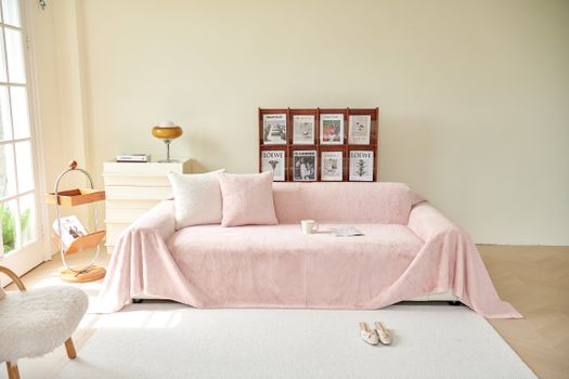 Anthropologie Monogram Initial Sherpa Throw
